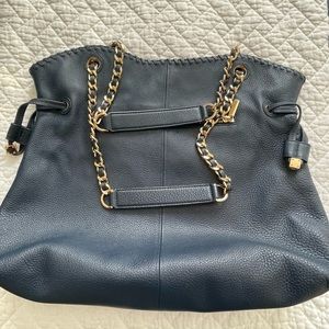 Navy blue Tory Burch versatile shoulder bag